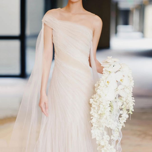 Evening One Sheath Dress Shoulder Tulle