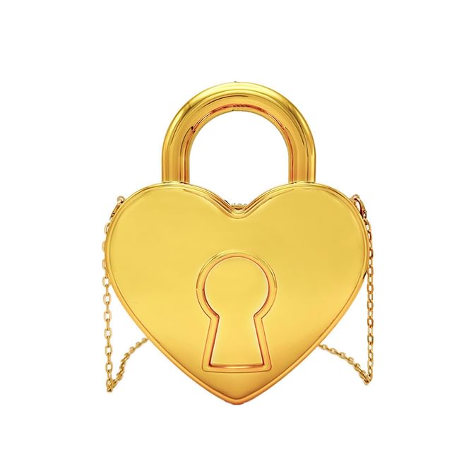 Crossbody Strap Bag Heart Chain