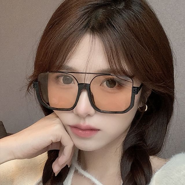 Square Oversized Frame Sunglasses