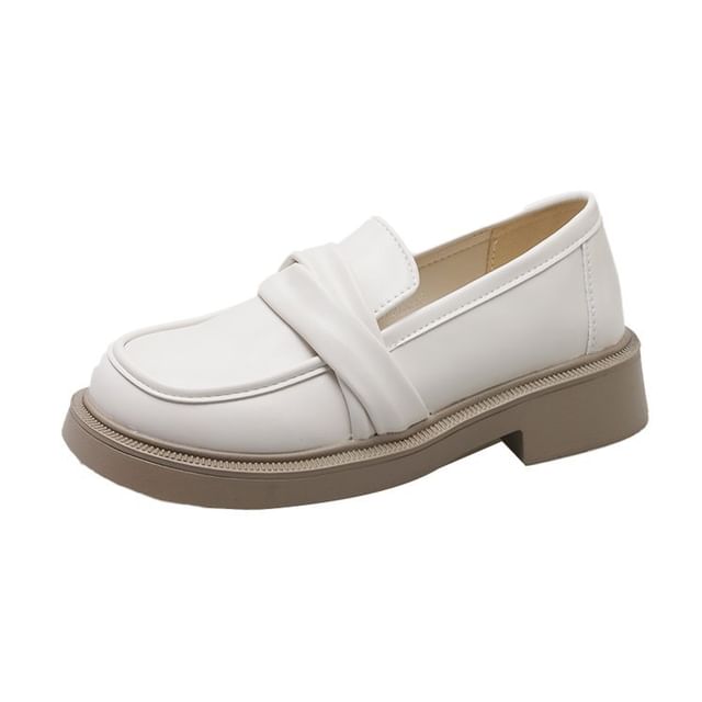 Loafers Leather Faux