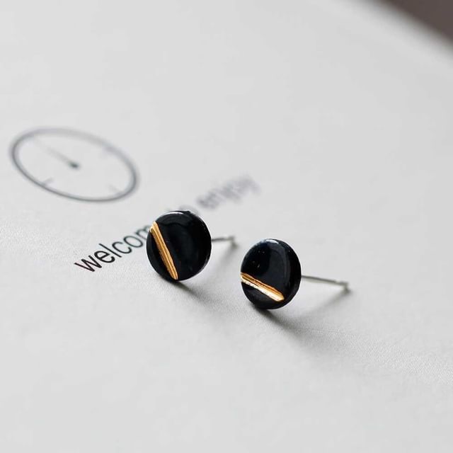 Disc Earring Stud