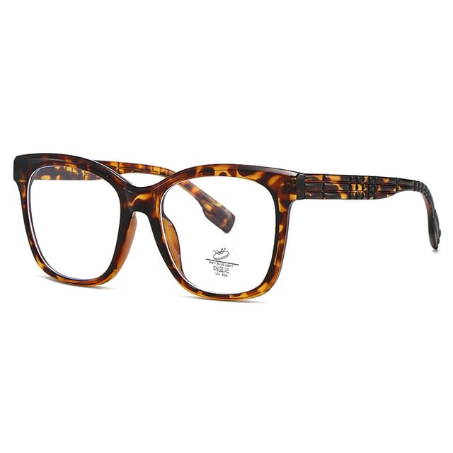 Glasses Light Square Blocking Frame Blue