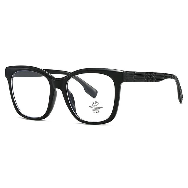 Glasses Light Square Blocking Frame Blue