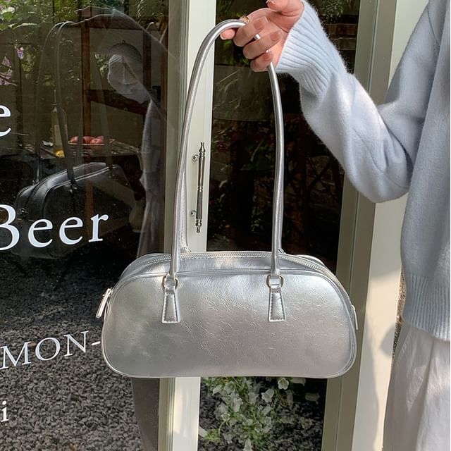 Leather Bag Shoulder Plain Faux