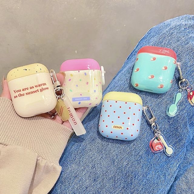 Skin Pro AirPods Case Set Charm Print / Earphone