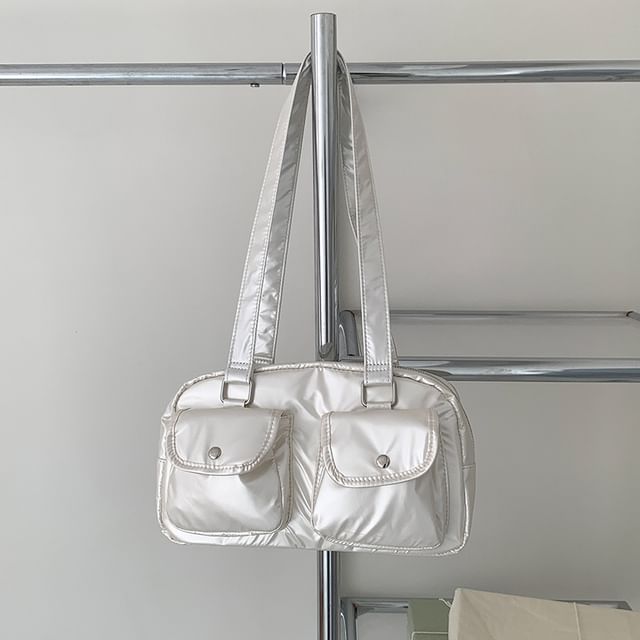 Plain Bag Tote Multi-Pocket