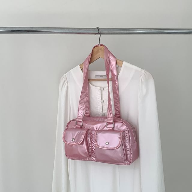Plain Bag Tote Multi-Pocket