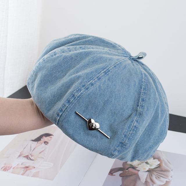Denim Beret Washed