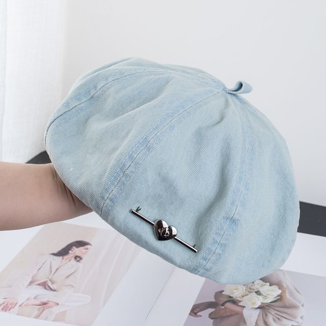 Denim Beret Washed
