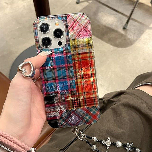 Holographic Phone Plaid Case