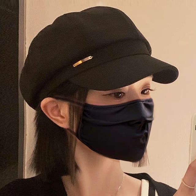 Cap Plain Wool Newsboy