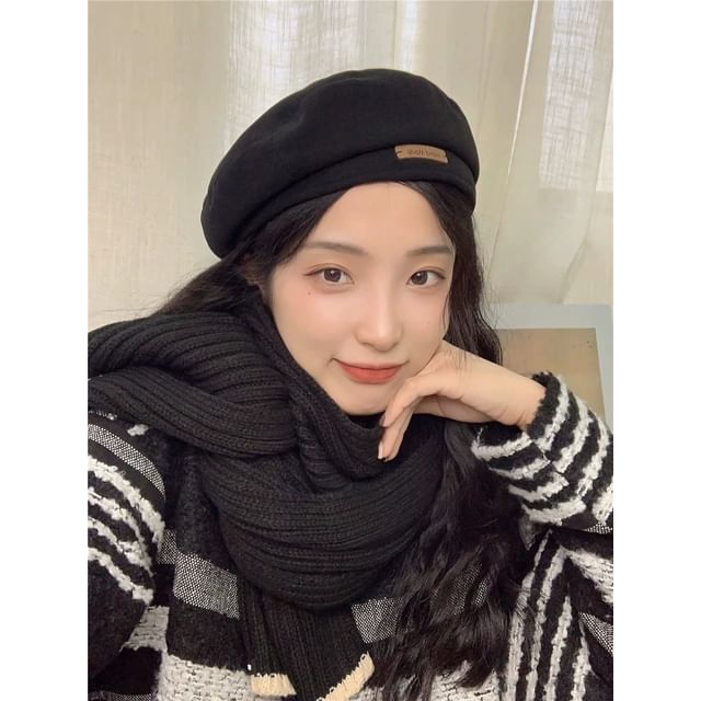 Wool Beret Blend Plain