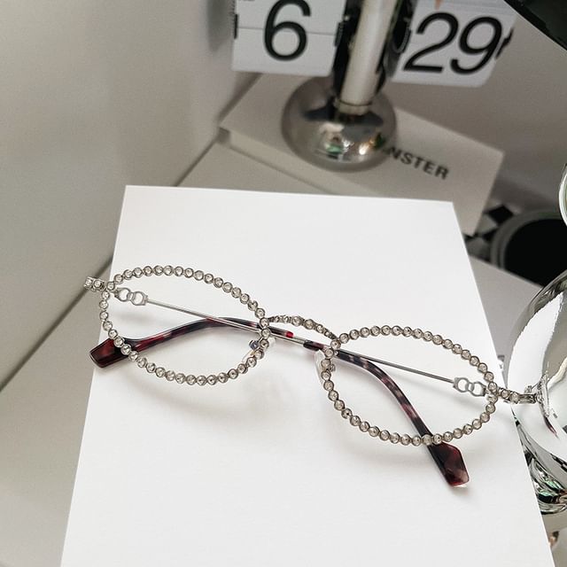 Rhinestone Cat Sunglasses Eye