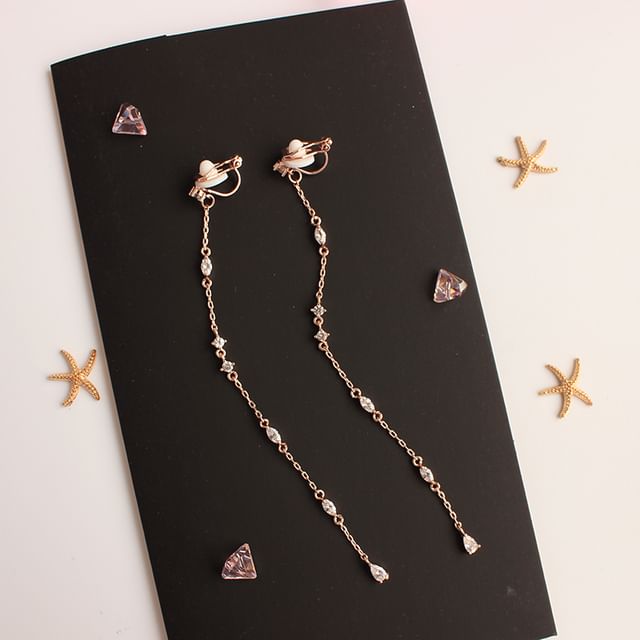 Earring Threader Alloy Rhinestone