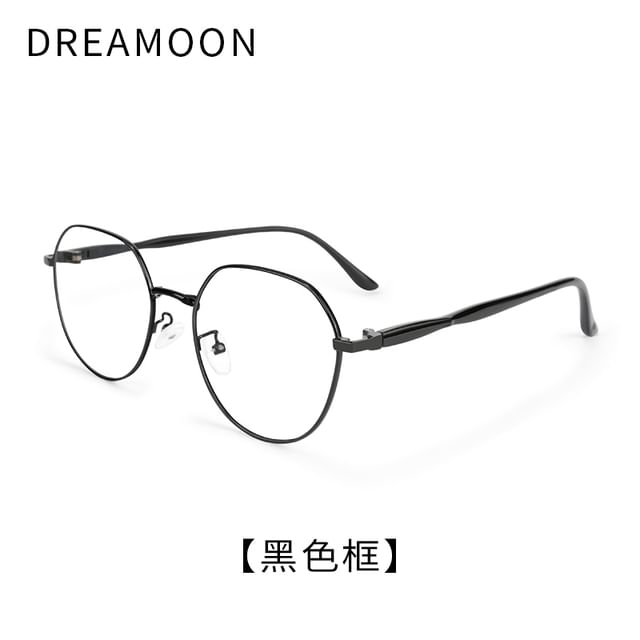 Blocking Frame Metal Eyeglasses Blue Light Round