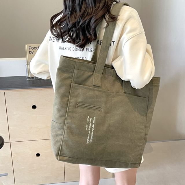 Lettering Carryall Bag