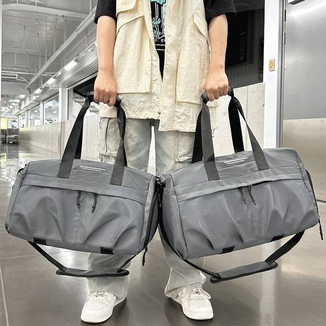 Nylon Lettering Bag Duffel