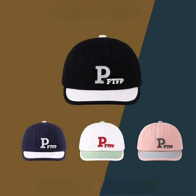 Letter Cap Baseball Embroidered