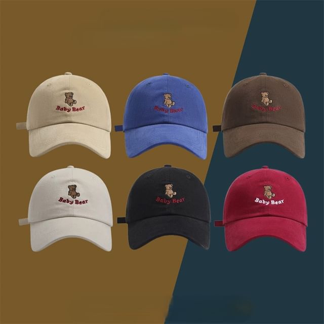 Bear Cap Baseball Embroidered
