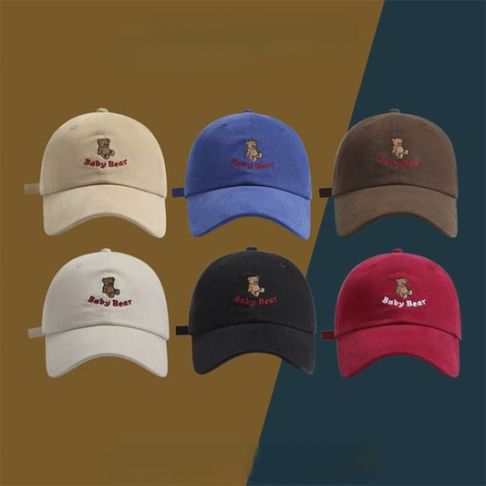 Bear Cap Baseball Embroidered