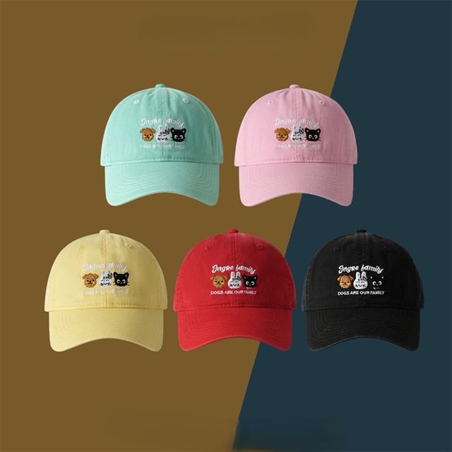 Embroidered Cartoon Baseball Cap