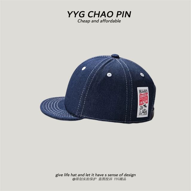 Cap Denim Applique Baseball