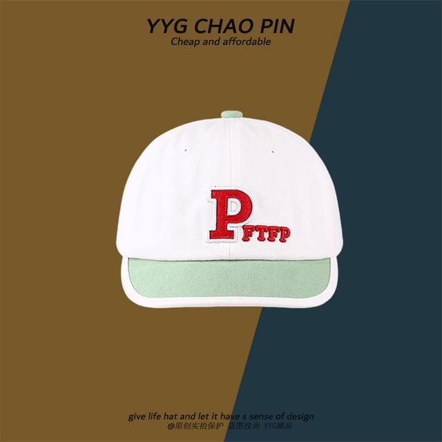 Letter Cap Baseball Embroidered