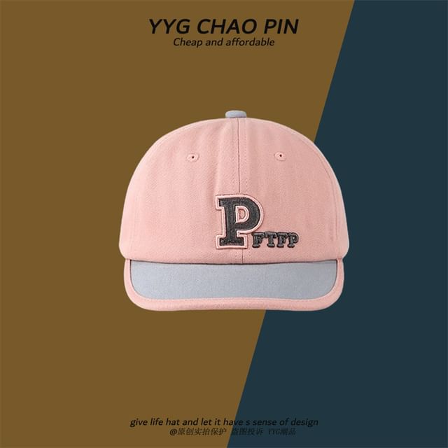 Letter Cap Baseball Embroidered