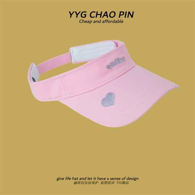 Embroidered Visor Letter Sun