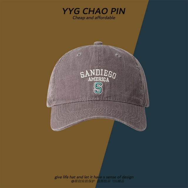 Cap Embroidered Baseball Letter