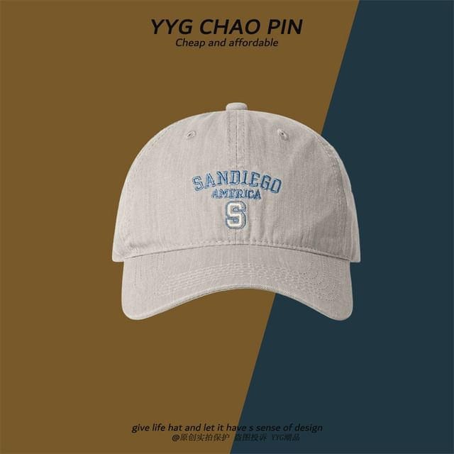 Cap Embroidered Baseball Letter