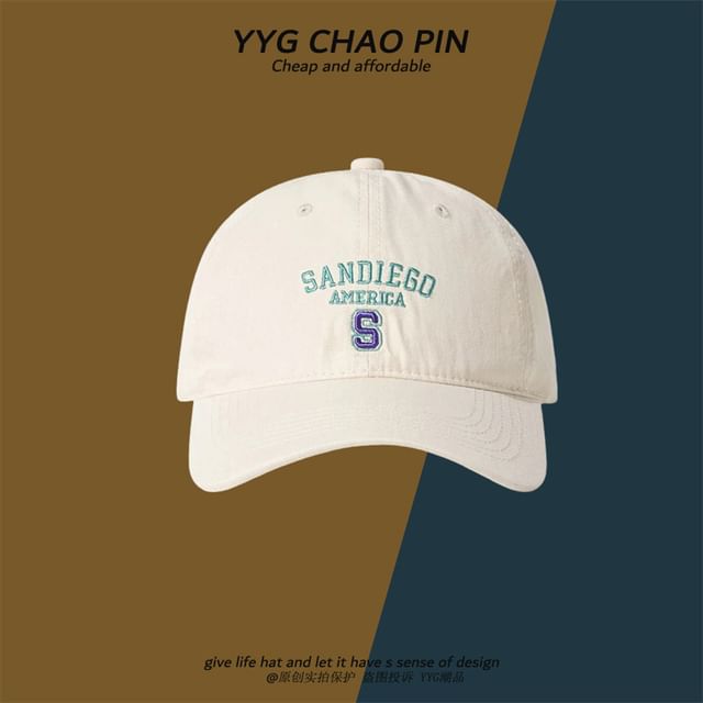 Cap Embroidered Baseball Letter