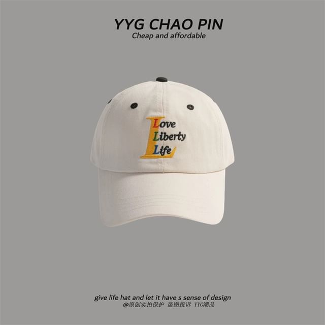 Letter Cap Embroidered Baseball