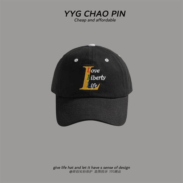 Letter Cap Embroidered Baseball