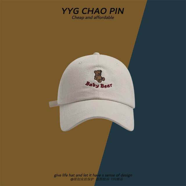 Bear Cap Baseball Embroidered