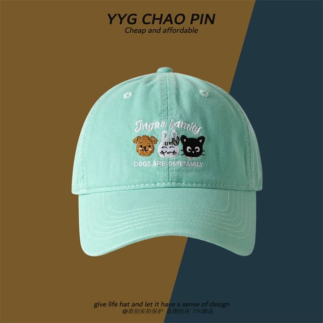 Embroidered Cartoon Baseball Cap