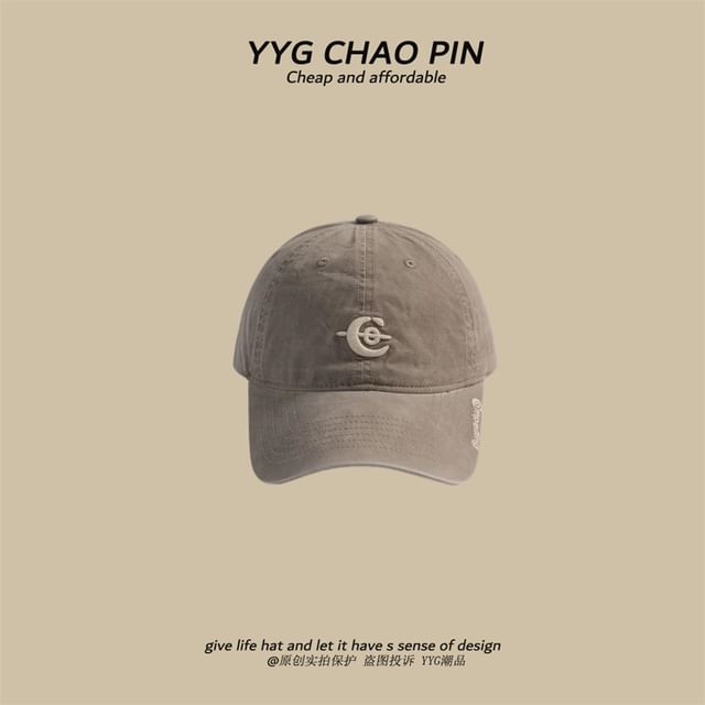 Letter Embroidered Cap Baseball