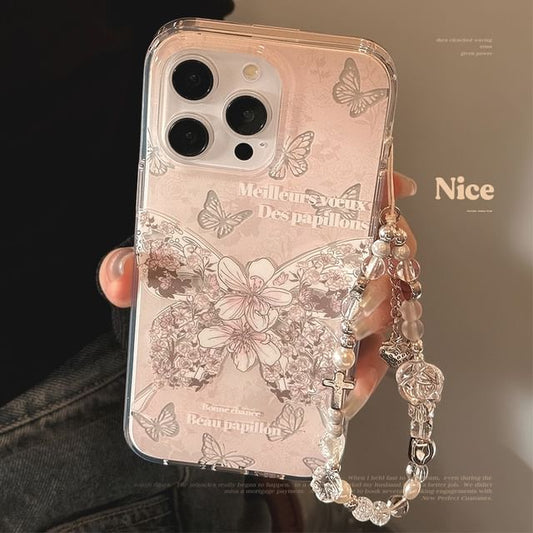 Phone Set Butterfly / Strap Case