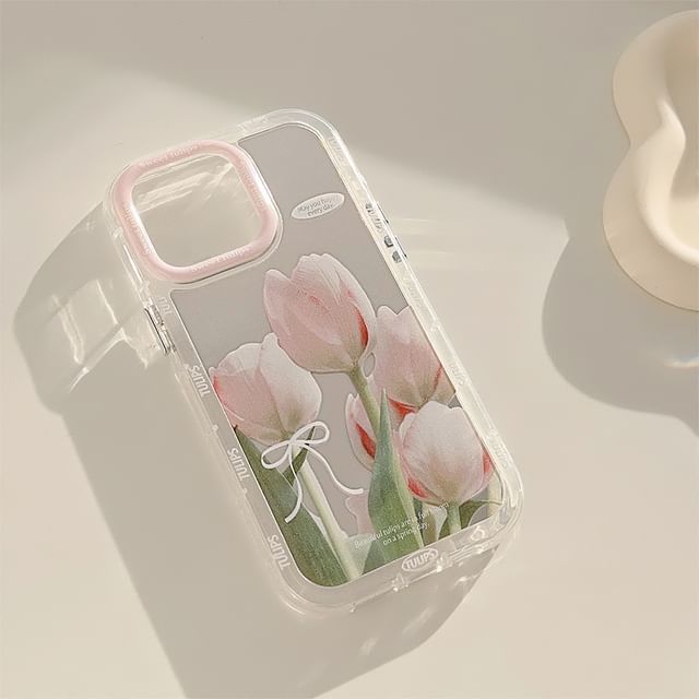 Mirrored Case Phone Tulip