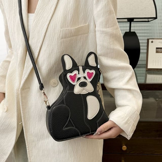 Bag Leather Crossbody Dog Faux