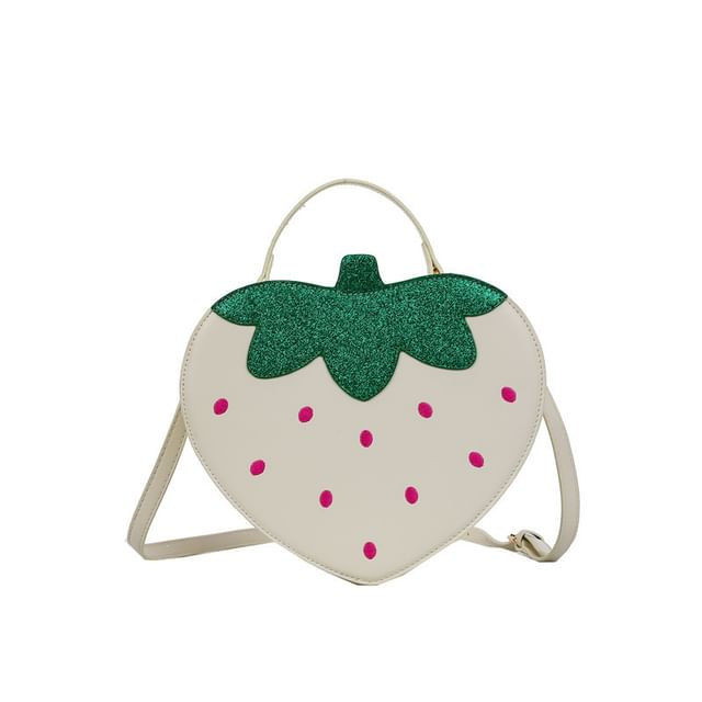 Bag Crossbody Leather Strawberry Faux