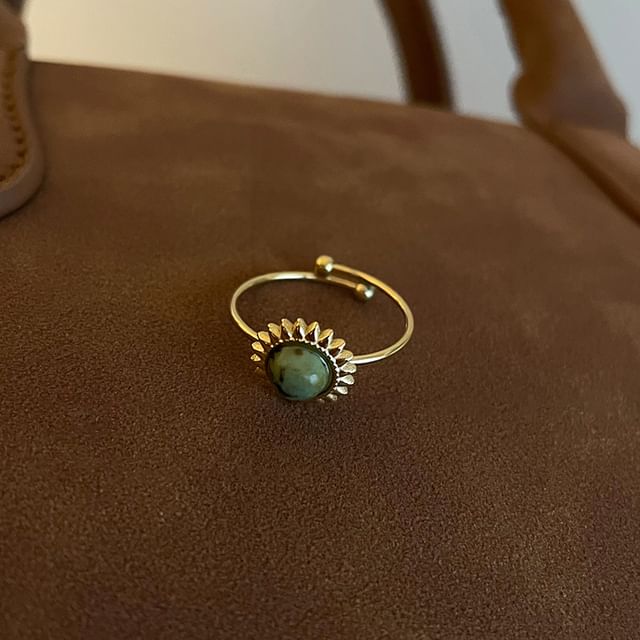 Ring Turquoise (Various Open Alloy Faux Designs)
