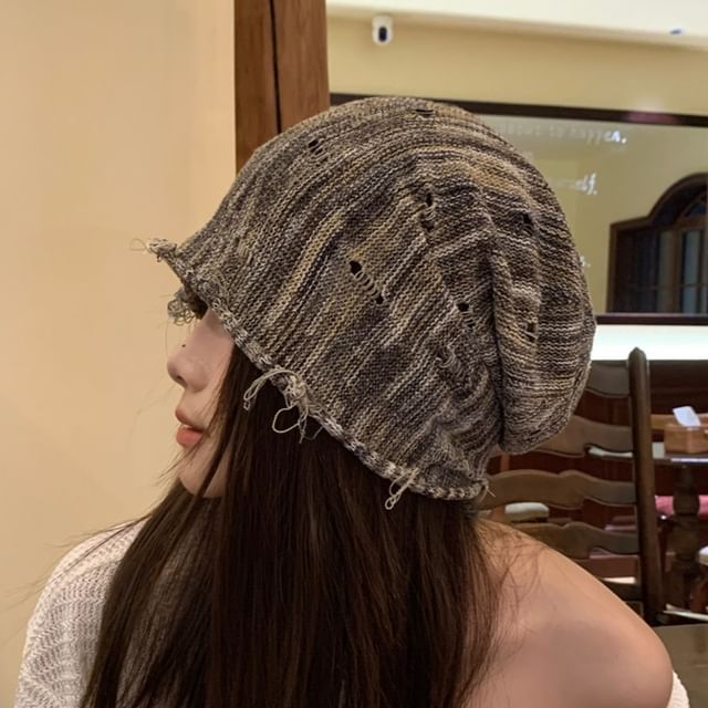 Beanie Distressed Frayed
