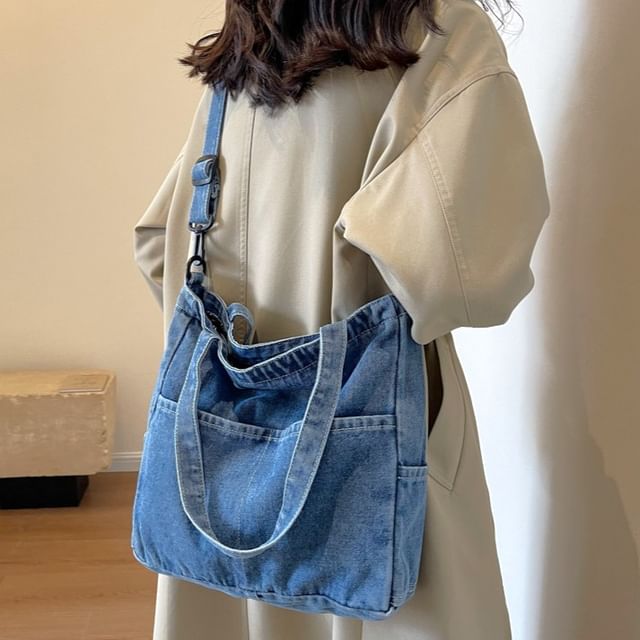 Washed Crossbody Bag Denim