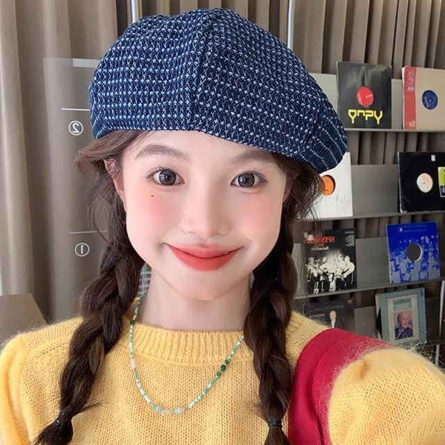 Denim Beret / Newsboy Cap