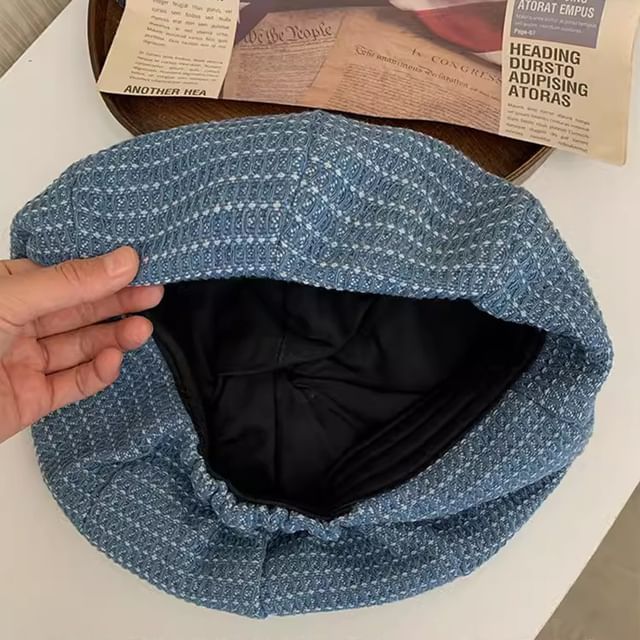 Denim Beret / Newsboy Cap