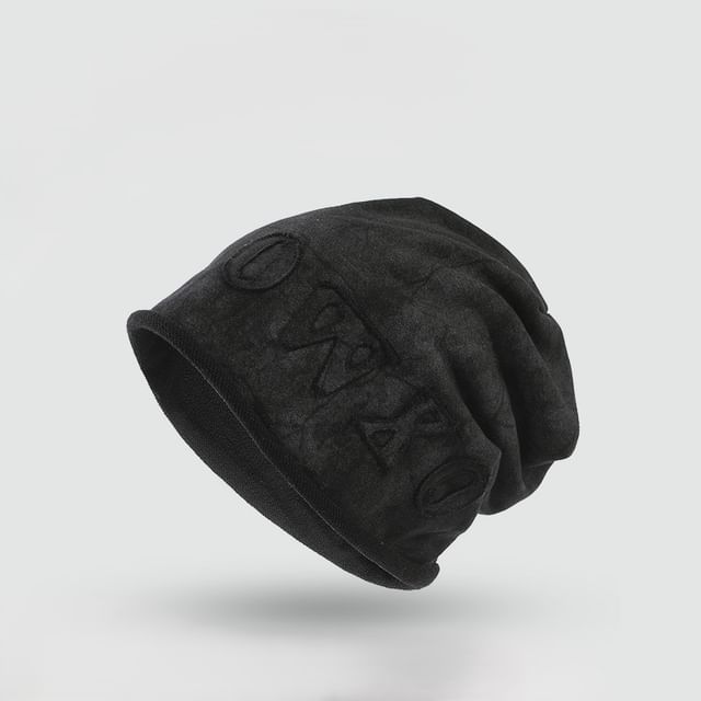 Dye Lettering Applique Tie Beanie