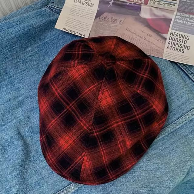 Plaid Cap Flat