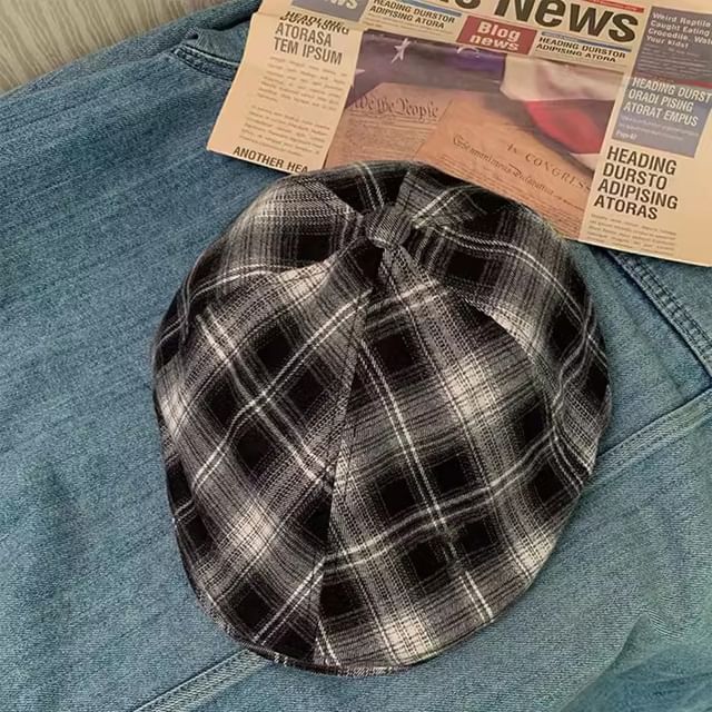Plaid Cap Flat