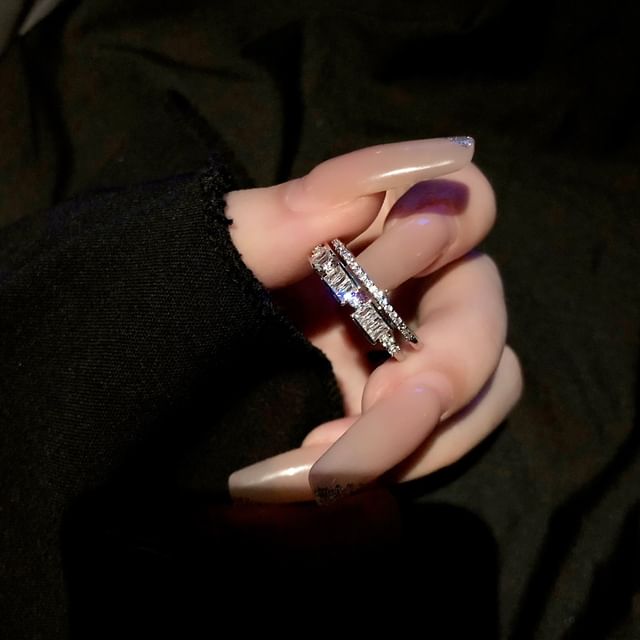 Rhinestone Ring Alloy (Various Designs)